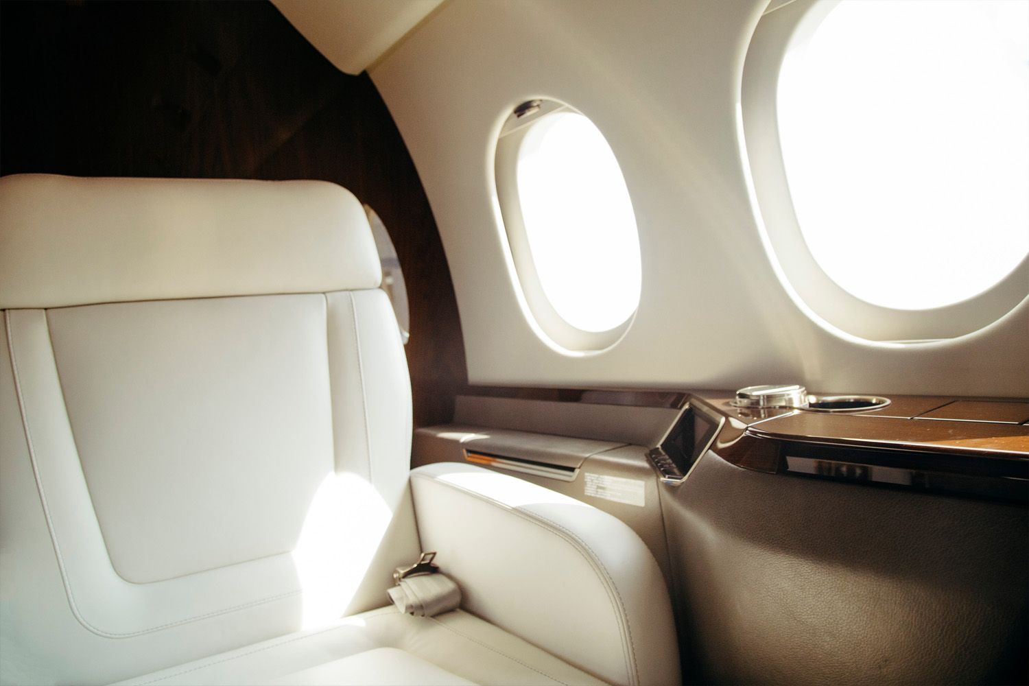 interior of private plane