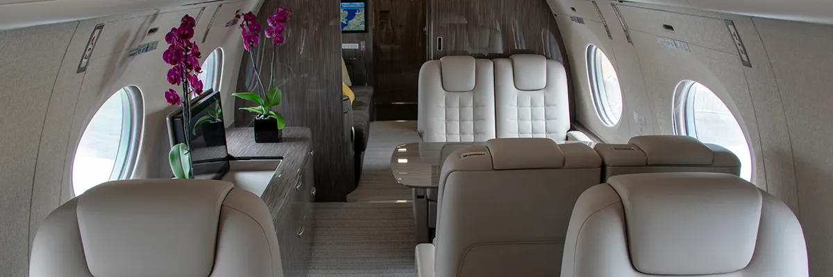 private jet interior