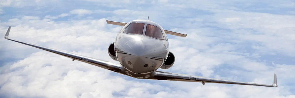 chartering a private jet