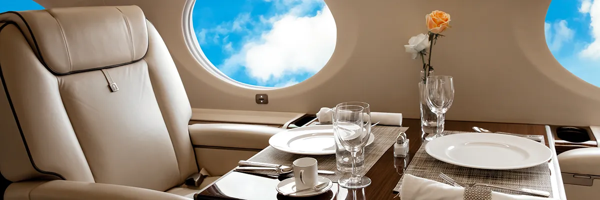private jet interior