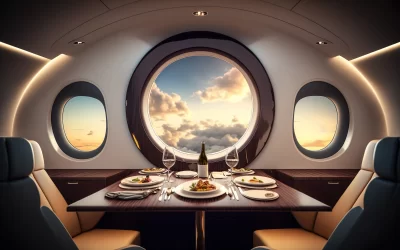 A Taste of Opulence: Fine Dining and Entertainment Aboard a Private Jet Charter