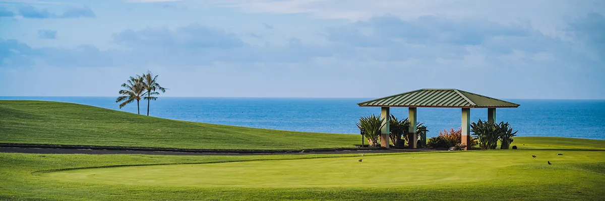 golf with ocean view