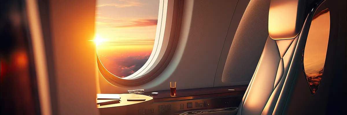 private jet window