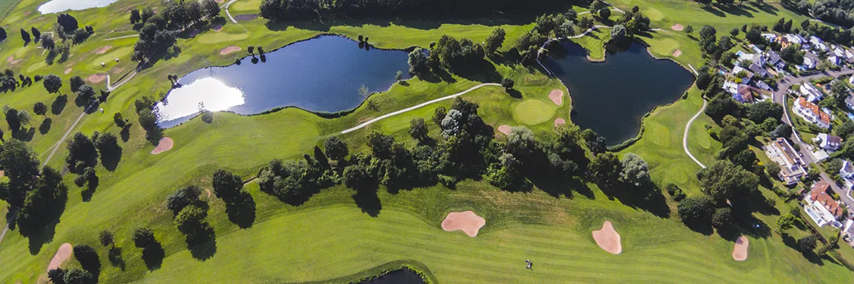 golf course birds eye view