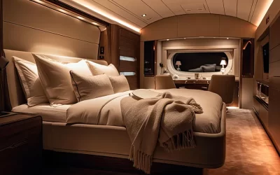 Indulge in Ultimate Comfort: Private Jets with Bed Accommodations