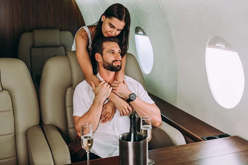 private jet couple